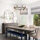preview thumbnail 3 of 14, Modern LED 8-Light Wheel Black Gold Chandelier with Clear Acrylic Shades - Dia. 32.7" x H 13.3"