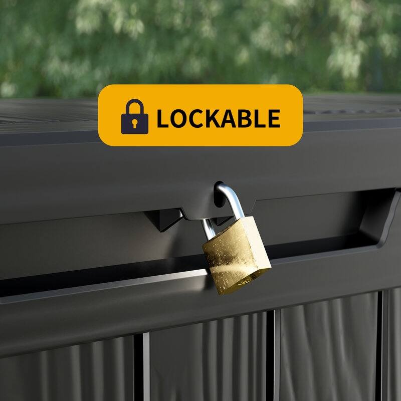 Outdoor Patio Storage Resin Lockable Deck Box