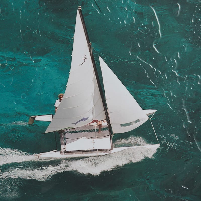 Hobie Sailing Framed Art Print