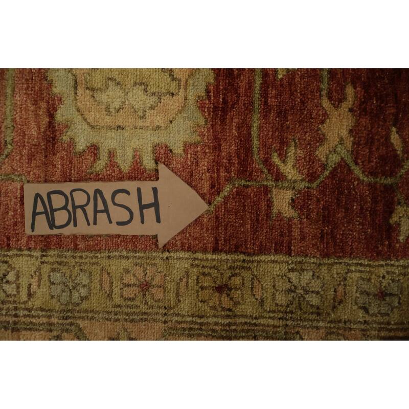 Hand Knotted Oriental 100% Wool Carpet Traditional Floral Oranges & Rust Heriz (serapi) Area Rug - 12' 0'' X 9' 0''