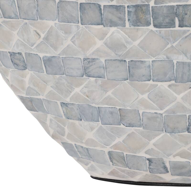 Decorative Vase - Ceramic Capiz Mosaic Gourd