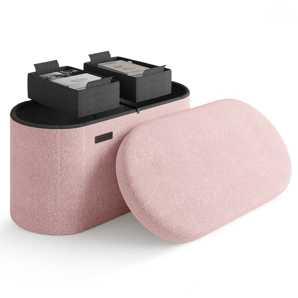 Empyrean Storage Bench for Living Room, Small Ottoman Foot Rest