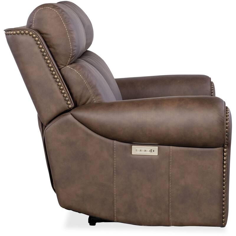 Hooker Furniture SS635-PHZL2 Duncan 66" Wide Leather Loveseat with
