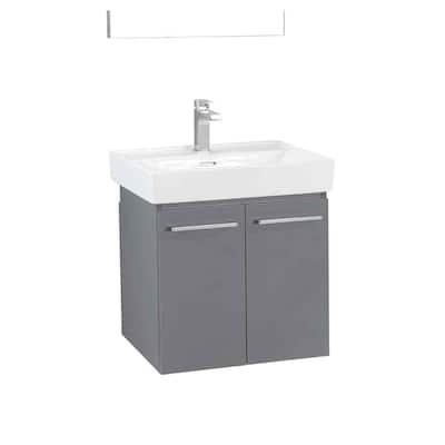 Vita Collection 24'' Carbon Gray Bathroom Vanity