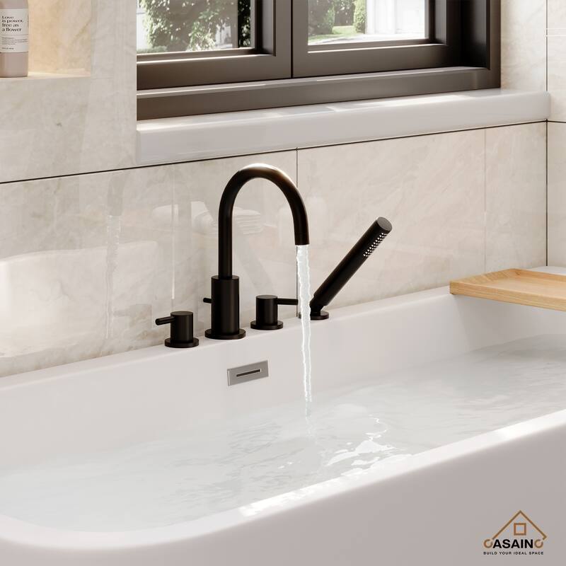 Single-Handle Deck-Mount Roman Tub Faucet