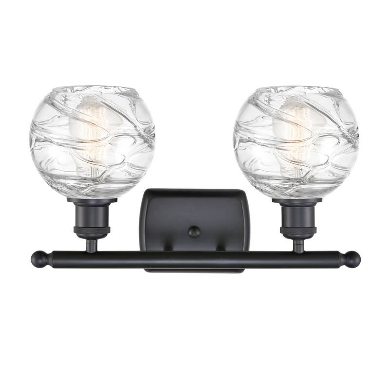 Innovations Lighting Athens Deco Swirl 2 Light 16" Bath Vanity Light
