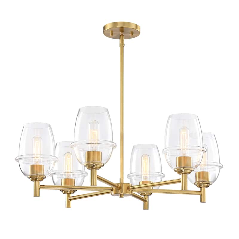 Designers Fountain D310M-6CH Summer Jazz 6 Light 28" Wide Chandelier