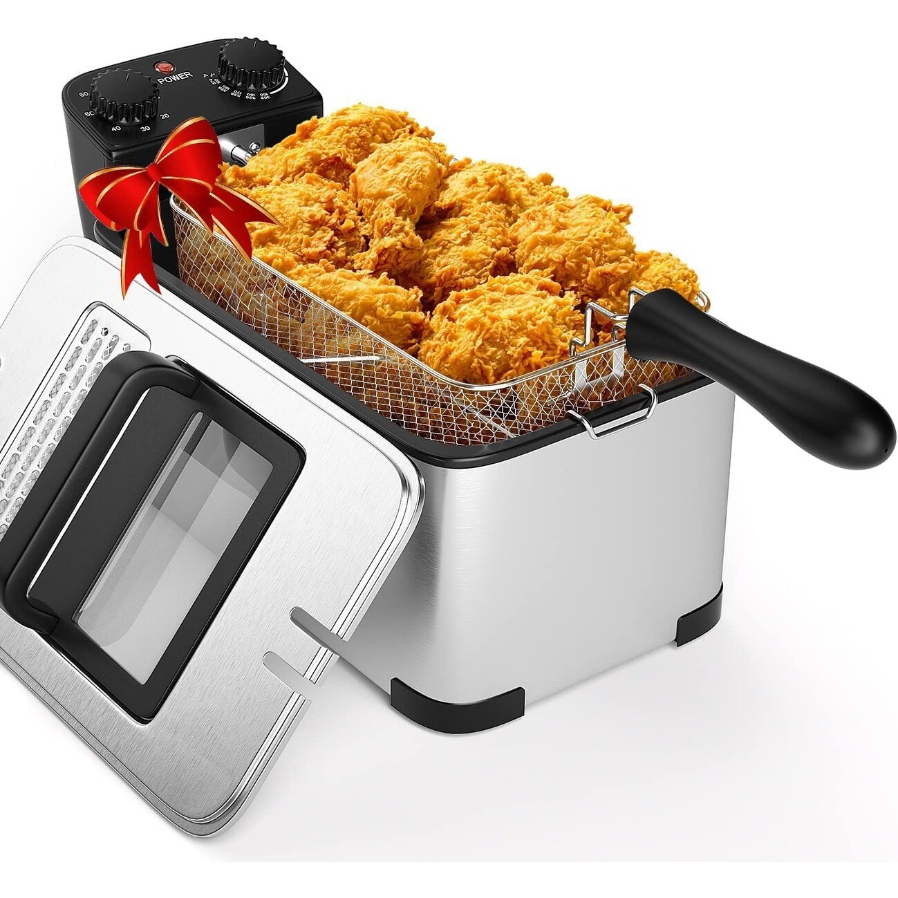 Elite Gourmet 2.1qt Hot Air Fryer Blue Grey - Adjustable Timer &  Temperature - Oil-Free Cooking - UL Listed in the Air Fryers department at