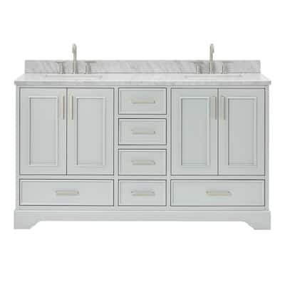 Ariel M061DCW2RVO Stafford 61" Free Standing Double Basin Vanity Set