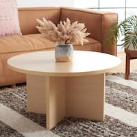 SAFAVIEH Bo Modern Round Coffee Table - 32 in. W x 32 in. D x 16 in. H ...