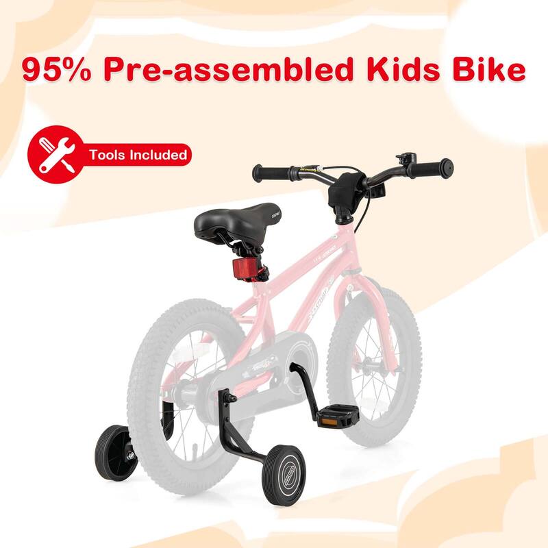 Costway 14/16/18-Inch Kid’s Bike for 4-7 Years Old with Adjustable - See Details