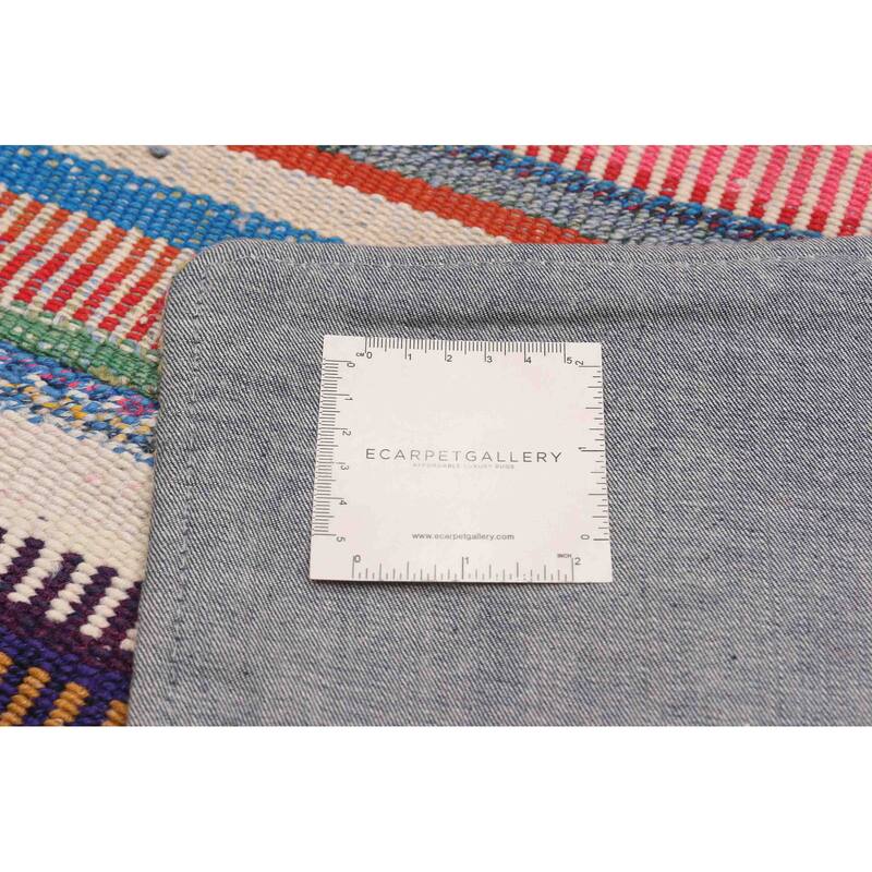 ECARPETGALLERY Flat-Weave Anatolia Patch Multi Color Wool Kilim - 9'8 x 14'2