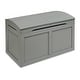 preview thumbnail 22 of 33, Hardwood Barrel Top Toy Chest Gray