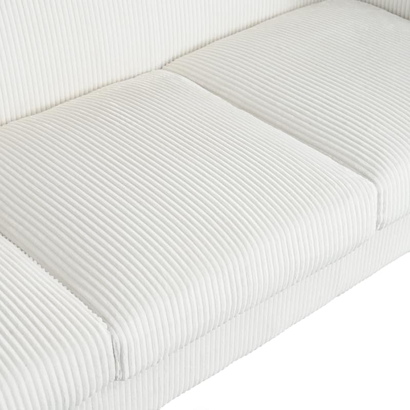 Christopher Knight Home- Dillan Polyester 80-Inch 3 Seater Sofa