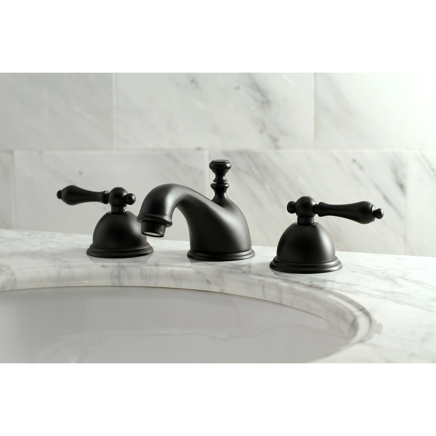 Kingston Brass Restoration 8 in. Widespread Bathroom Faucet