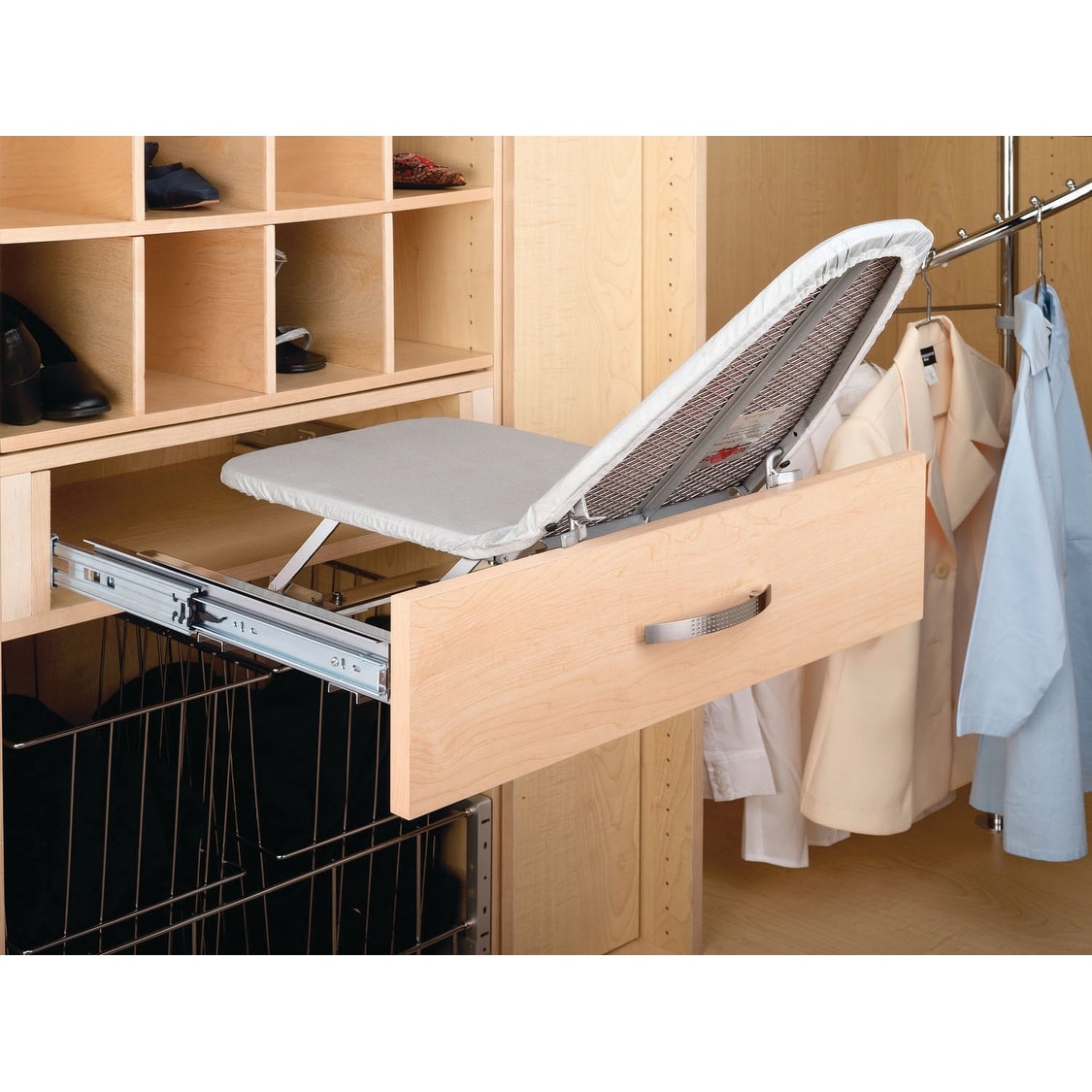 Shop Rev A Shelf Cib 16cr Vib Series Pull Out Closet Depth Ironing