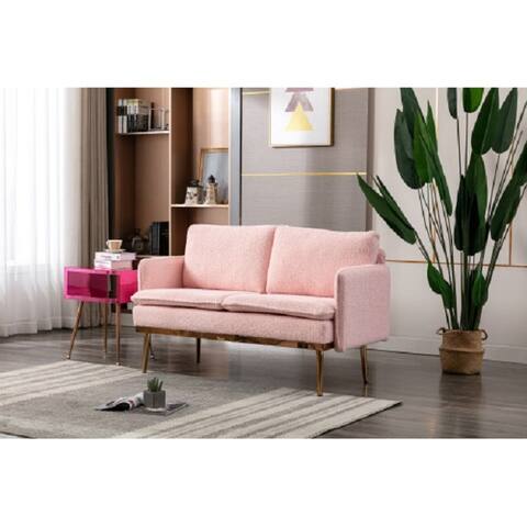 Sofa , Accent sofa .loveseat sofa with iron feet