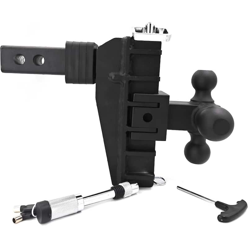 Ball Adjustable Trailer Hitch, Drop Ball Hitch Fits 2.5-Inch Receiver