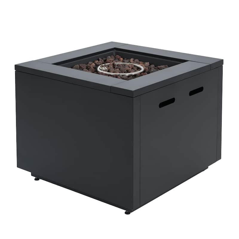 Christopher Knight Home - Ashworth Outdoor Galvanized Steel Fire Pit Table