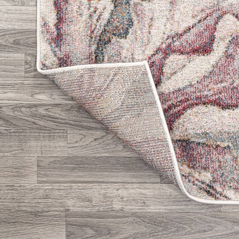JONATHAN Y Balansat Modern Abstract Muted Flowers Area Rug