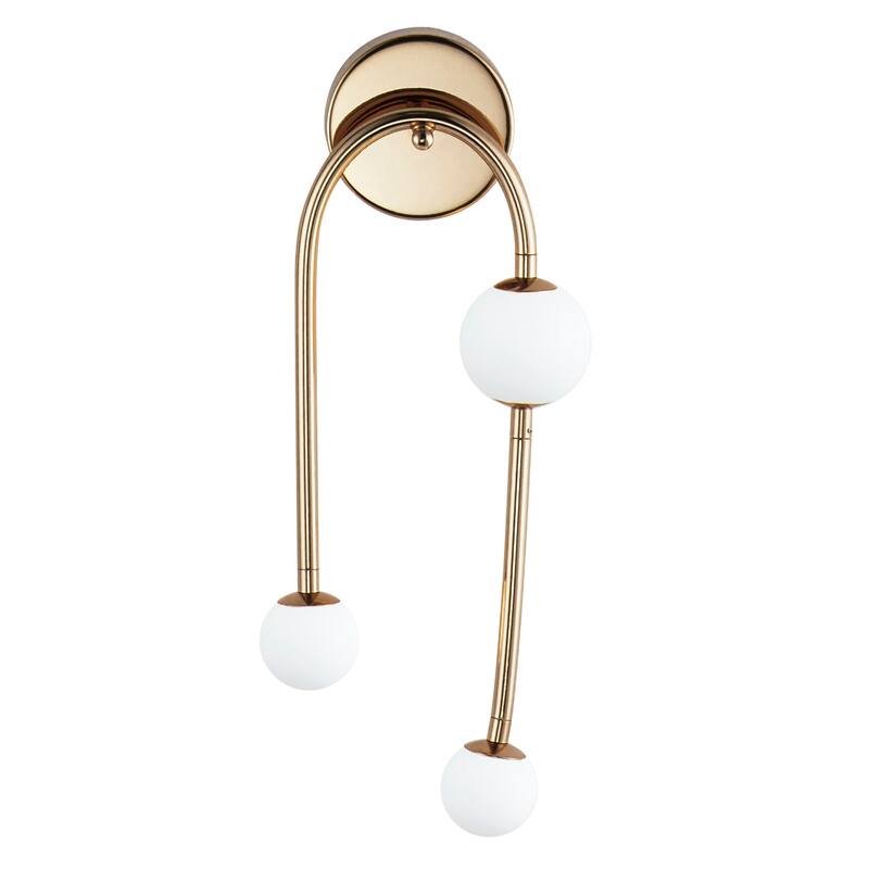Studio M SM24830 Alina 3 Light 18" Tall LED Wall Sconce by Nina Magon - French Gold