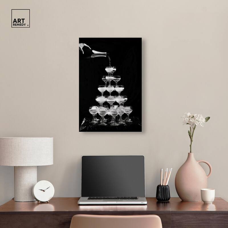 Overflowing Celebration Canvas by Art Remedy, Gallery Wrapped