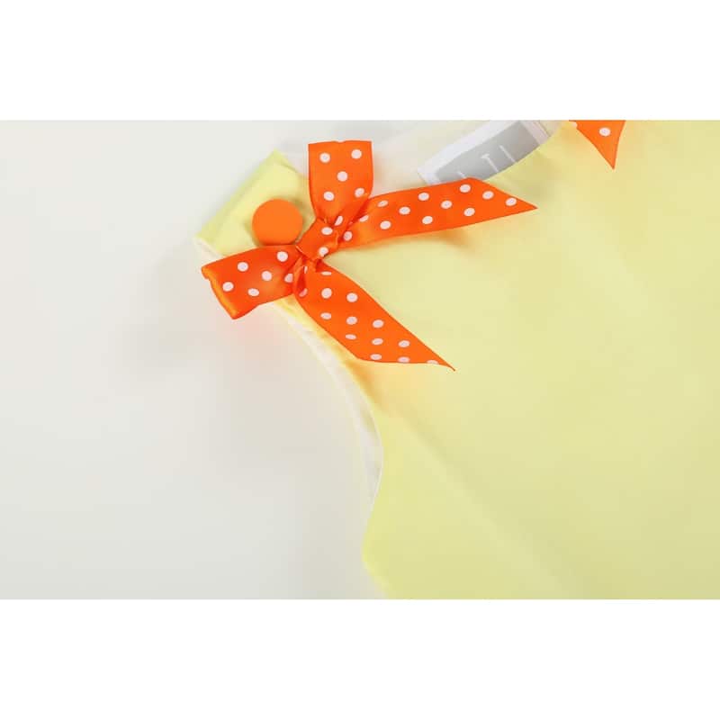 Lil Cactus Yellow Pumpkin Patch Bow Dress