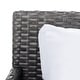 preview thumbnail 38 of 59, SAFAVIEH Outdoor Cadeo Wicker Daybed with Pillows and Cushions