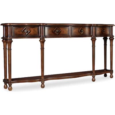 Hooker Furniture 72 Inch Long Hardwood Console Table