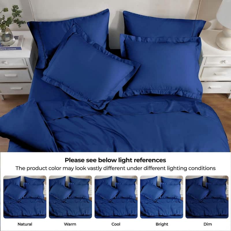 Superior Modal 300-Thread Count Solid Duvet Cover Set