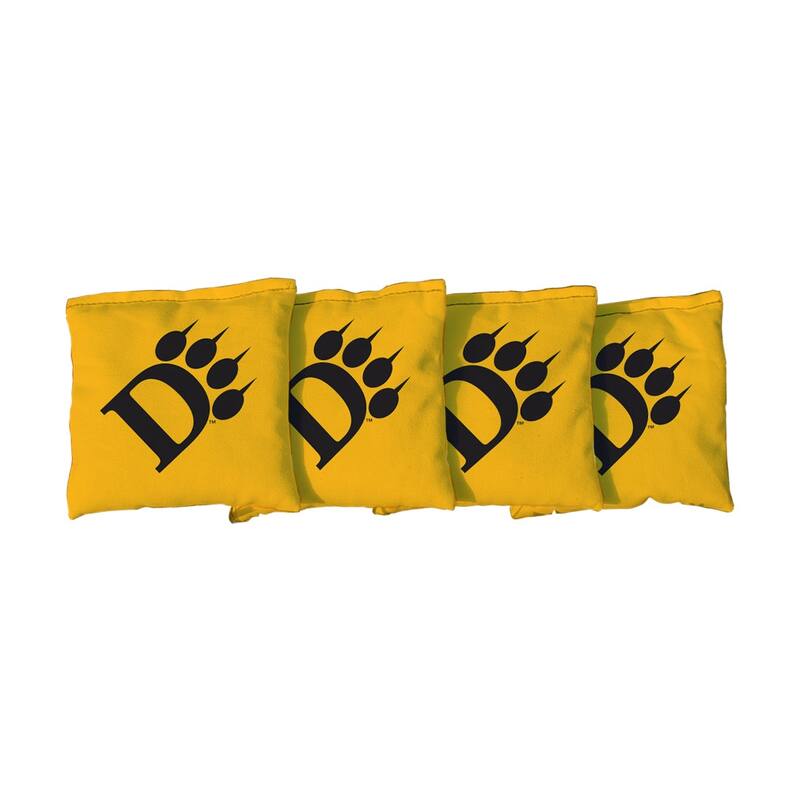 Ohio Dominican Panthers Yellow Cornhole Bags - All-Weather Resin Filled
