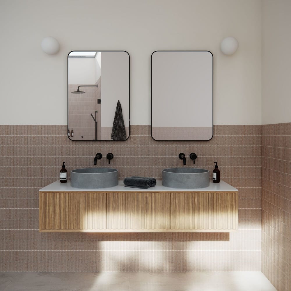 Glass Warehouse SF-SQR-22X32 Trinity 22" W x 32" H Contemporary