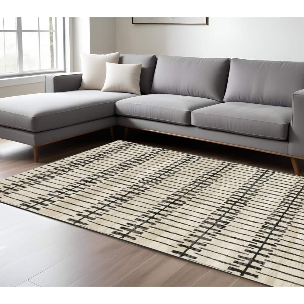 HomeRootsGeometric Modern Rectangle Area Rug