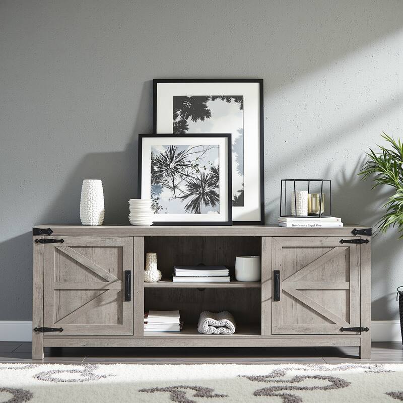 Farmhouse TV Stand, Television Console Table, Entertainment Center