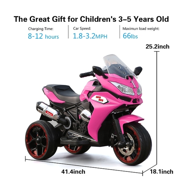 12V Electric Motorcycle for Kids with Light Up Wheels Rechargeable Bed Bath Beyond 40943069