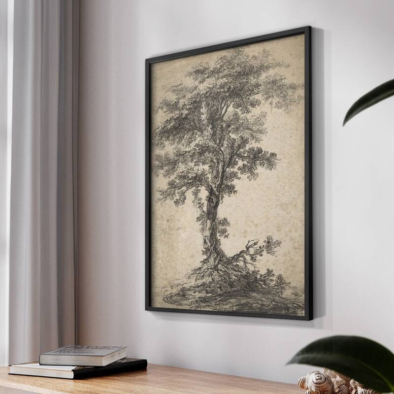 Vintage Sketch CII -Framed Print