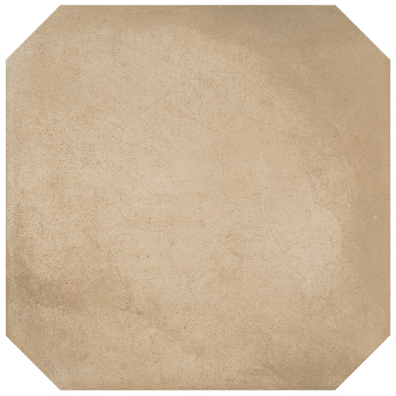 Merola Tile Laverton Octagon Beige 7-7/8" x 7-7/8" Porcelain Floor and Wall Tile