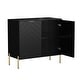 preview thumbnail 37 of 56, Clihome 2-Door Storage Media Accent Buffet Sideboard
