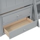preview thumbnail 8 of 17, Full Size House Loft Bed with 4 Drawers with Safety Guardrails and Ladder