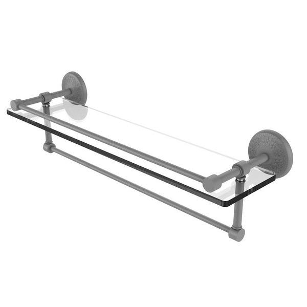 Allied Brass Monte Carlo Gallery Glass Shelf with Towel Bar