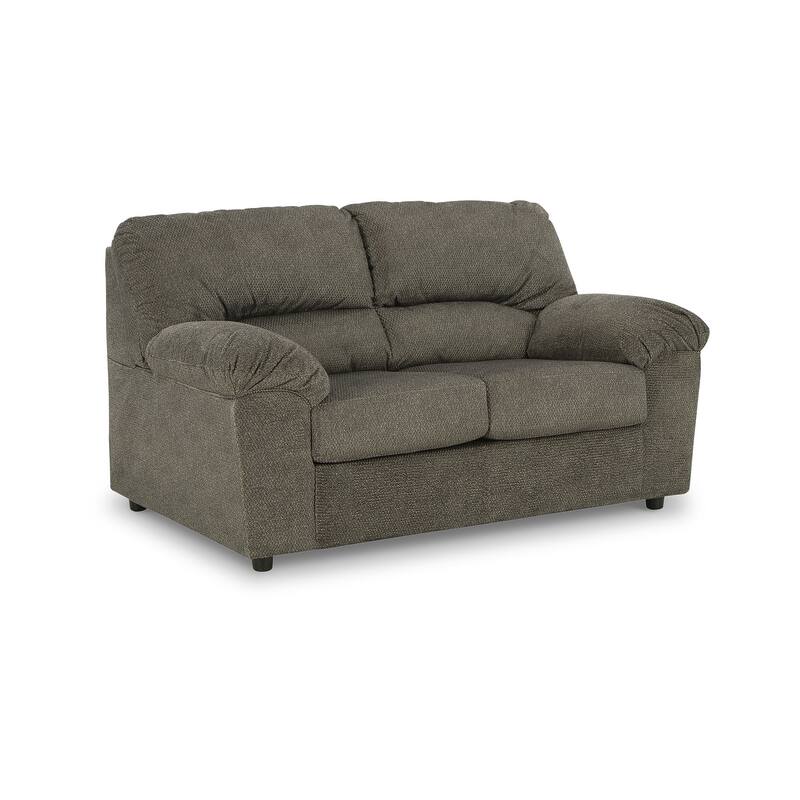 Signature Design by Ashley Norlou Gray Loveseat - 60"W x 36"D x 36"H