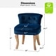 preview thumbnail 46 of 51, Xacobo Modern Velvet Tufted Vanity Stool with Wood Base by HULALA HOME