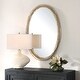preview thumbnail 4 of 3, Uttermost 08226 Gillian 26"W x 38-3/4"H Oval Flat Accent Mirror