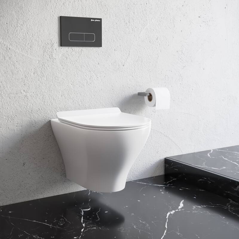 Monaco Wall-Hung Round Compact Toilet Bowl