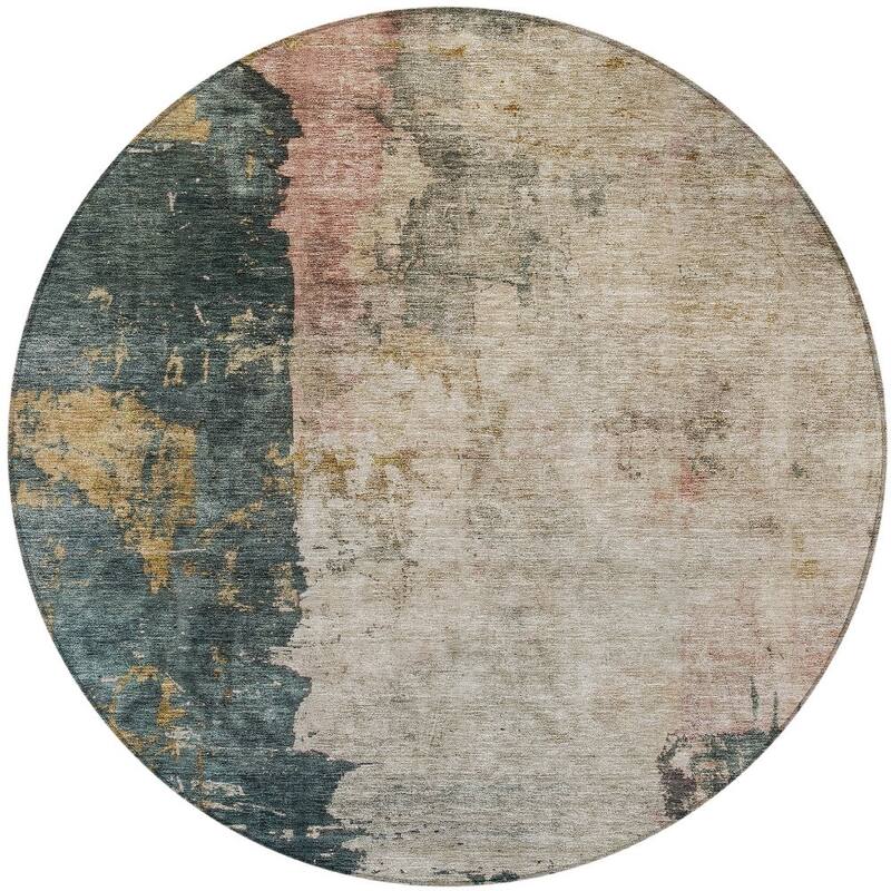 HomeRoots Abstract Transitional Rectangle Outdoor Rug