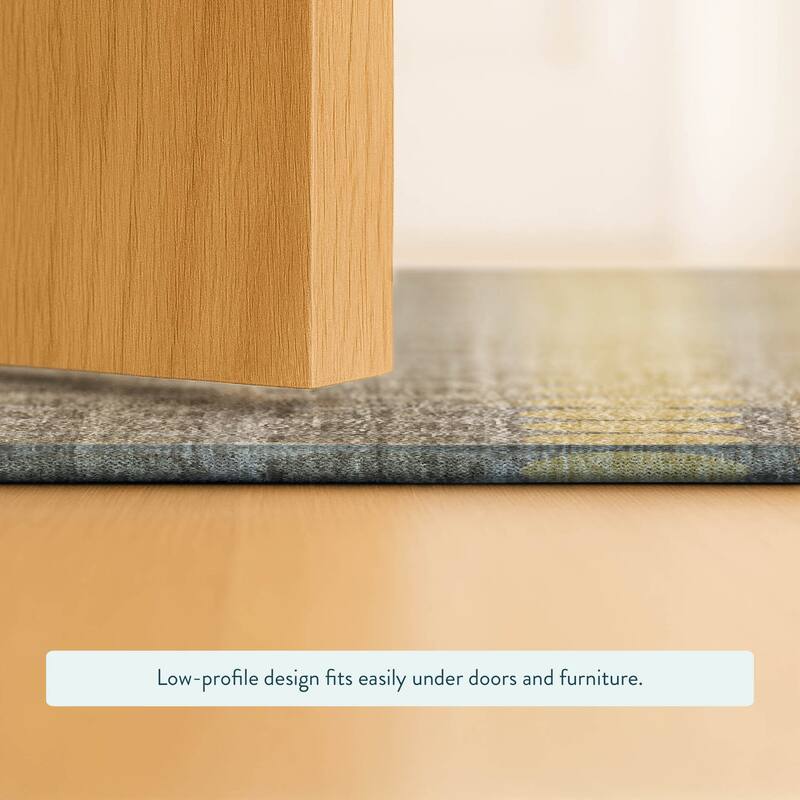 Machine Washable Indoor/ Outdoor Casual Dotty Chantille Rug