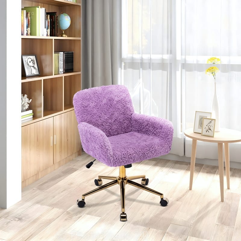 Metal Swivel Home Upholstered Office Chair