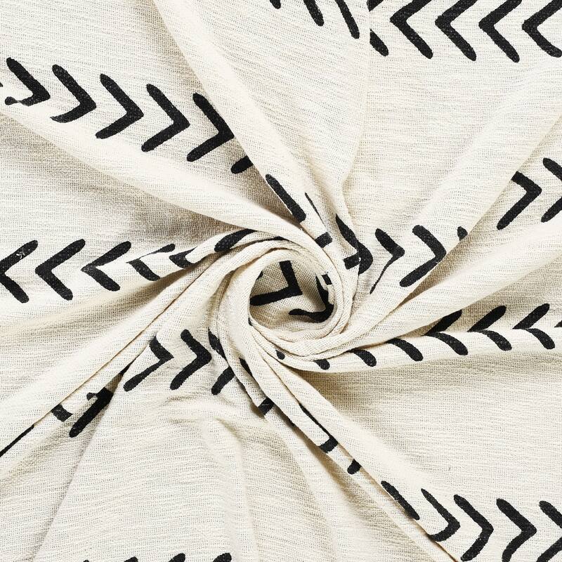 Sevita Modern Boho Basic Chevron Cotton Throw Blanket