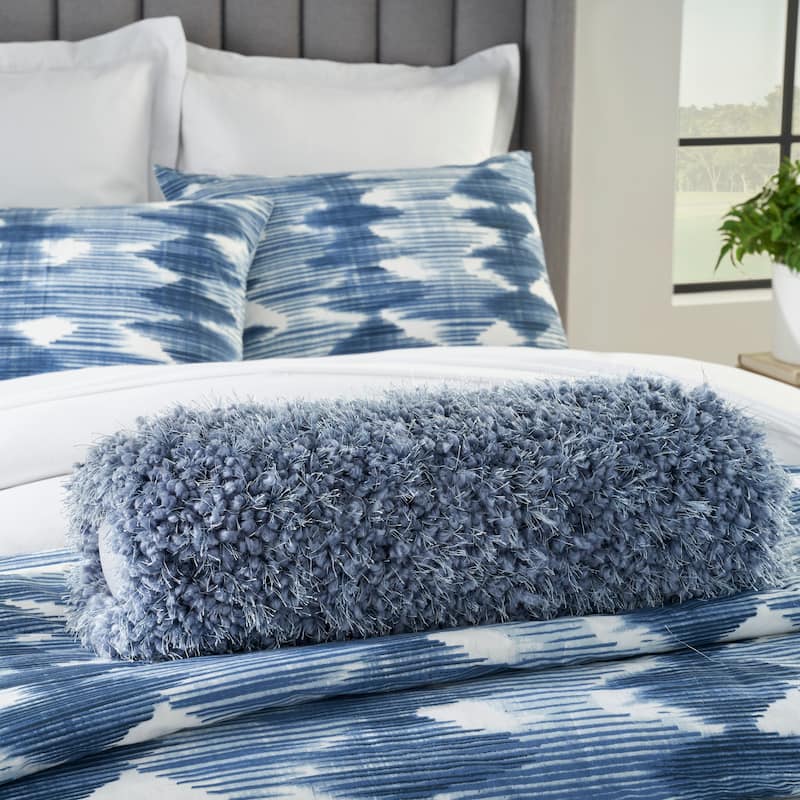 Mina Victory Shag Solid Throw Pillow
