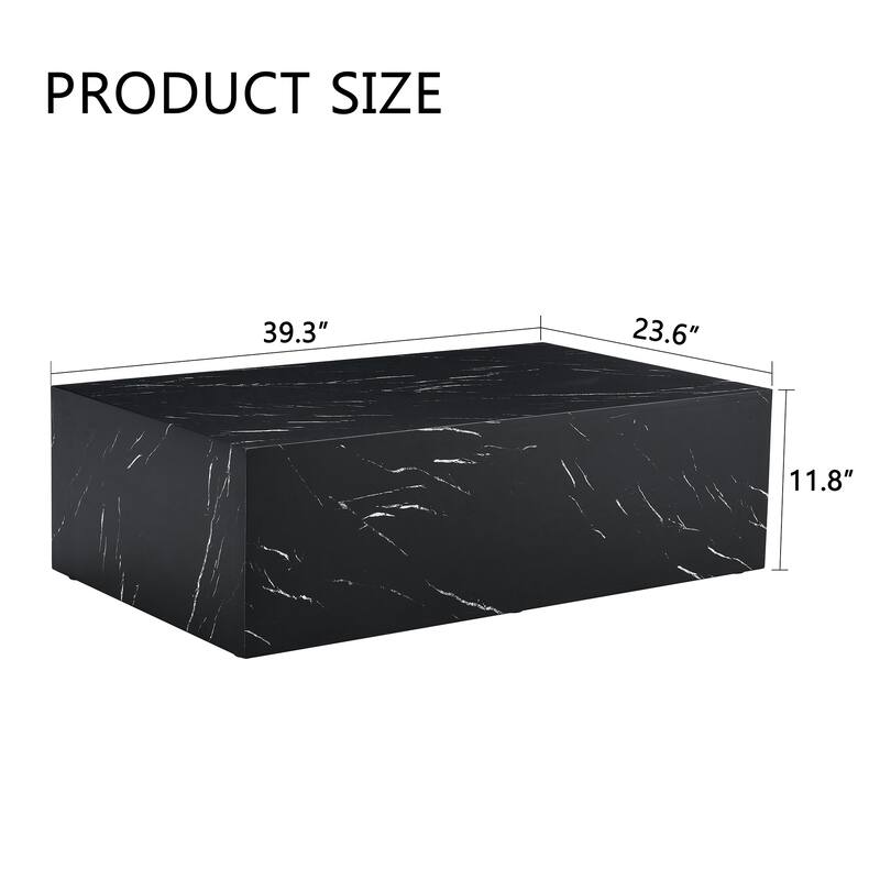 Marble Texture MDF Coffee Table - Luxurious Design, Perfect Living Room Accent.Fashion texture design coffee table